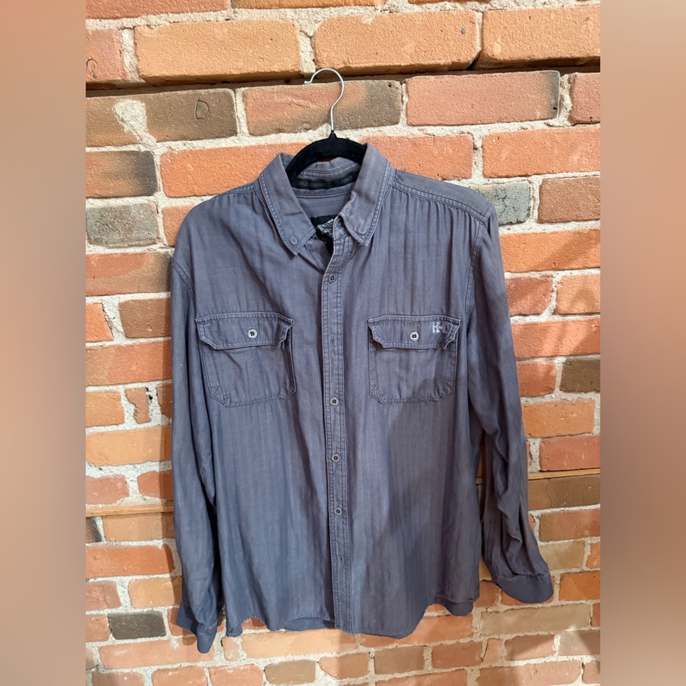 Harley-Davidson Gray Denim Shirt